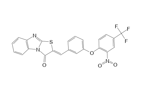 (2Z)-2-[3-[2-nitro-4-(trifluoromethyl)phenoxy]benzylidene]thiazolo[3,2-a]benzimidazol-1-one