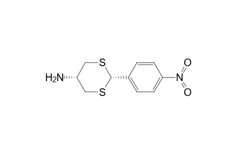 1,3-Dithian-5-amine, 2-(4-nitrophenyl)-, cis-