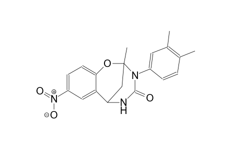10-(3,4-dimethylphenyl)-9-methyl-4-nitro-8-oxa-10,12-diazatricyclo[7.3.1.0²,⁷]trideca-2,4,6-trien-11-one