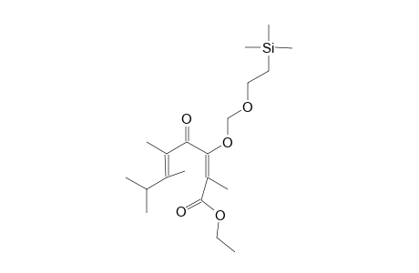 Ethyl (2E,5E)-2,5,6,7-tetramethyl-4-oxo-3-((2-(trimethylsilyl)ethoxy)methoxy)octa-2,5-dienoate