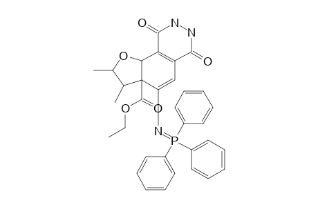 1,2,3,4,6A,7,8,9A-OCTAHYDRO-7,8-DIMETHYL-1,4-DIOXO-6-(TRIPHENYLPHOSPHORANYLIDENAMINO)-FURO-[2,3-F]-PHTHALAZINE-6A-CARBOXYLIC-ACID,ETHYLESTER