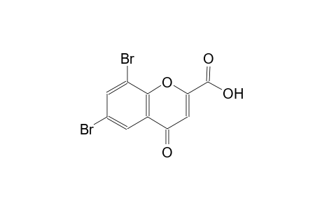 4H-1-benzopyran-2-carboxylic acid, 6,8-dibromo-4-oxo-