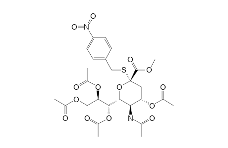 METHYL-(S-4-NITROBENZYL-5-ACETAMIDO-4,7,8,9-TETRA-O-ACETYL-3,5-DIDEOXY-2-THIO-D-GLYCERO-ALPHA-D-GALACTO-2-NONULOPYRANOSID)-ONATE