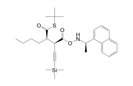 S-tert-Butyl (2R,3R)-2-Butyl-3-[[[(R)-1-(1-naphthyl)ethyl]amino]carboxy]-5-(trimethylsilyl)-4-pentynethioate