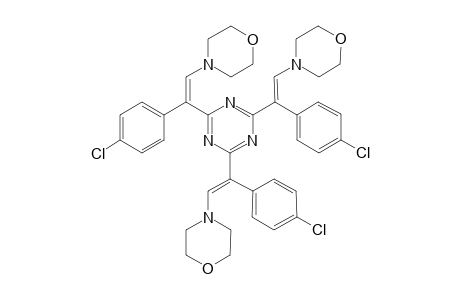 2,4,6-tris[2'-Morpholino-1'-(4"-chlorophenyl)ethen-1'-yl]-1,3,5-triazine