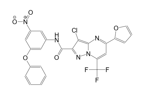 pyrazolo[1,5-a]pyrimidine-2-carboxamide, 3-chloro-5-(2-furanyl)-N-(3-nitro-5-phenoxyphenyl)-7-(trifluoromethyl)-
