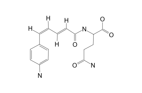 N2-[(2E,4Z)-5-(4-AMINOPHENYL)-PENTA-2,4-DIENOYL]-L-GLUTAMINE;2E,4Z