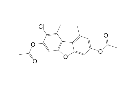 3,7-DIACETOXY-2-CHLORO-1,9-DIMETHYLDIBENZOFURAN