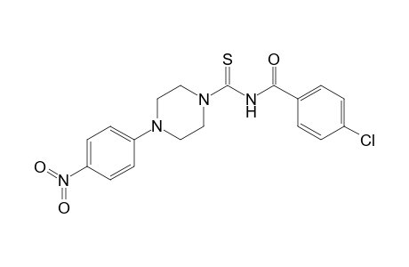 4-Chloro-N-[4-(4-nitro-phenyl)-piperazine-1-carbothioyl]-benzamide