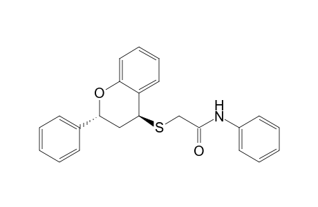 Acetamide, 2-[(3,4-dihydro-2-phenyl-2H-1-benzopyran-4-yl)thio]-N-phenyl-, trans-(.+-.)-