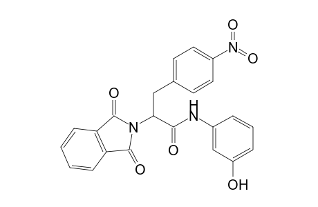 2-(1,3-dioxo-2-isoindolyl)-N-(3-hydroxyphenyl)-3-(4-nitrophenyl)propanamide