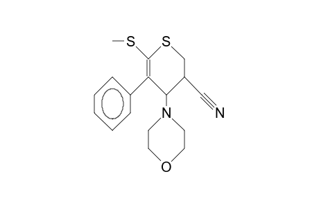 3-Cyano-4-morpholino-5-phenyl-6-methylthio-3,4-dihydro-2H-pyran