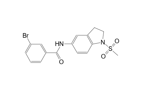 3-Bromo-N-(1-methanesulfonyl-2,3-dihydro-1H-indol-5-yl)-benzamide