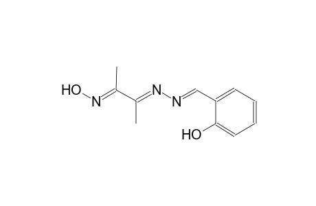 benzaldehyde, 2-hydroxy-, [(E,2E)-2-(hydroxyimino)-1-methylpropylidene]hydrazone