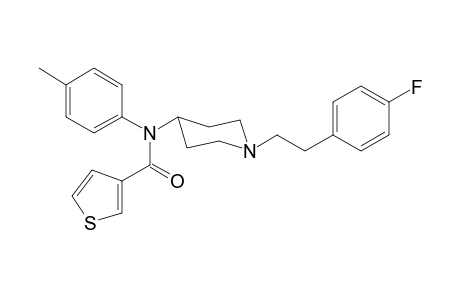 N-(1-[2-(4-Fluorophenyl)ethyl]piperidin-4-yl)-N-(4-methylphenyl)thiophene-3-carboxamide