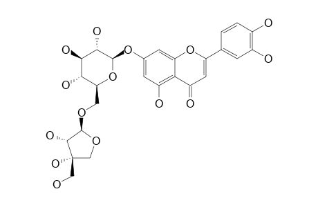 LUTEOLIN-7-O-(6''-O-BETA-D-APIOFURANOSYL)-BETA-D-GLUCOPYRANOSIDE