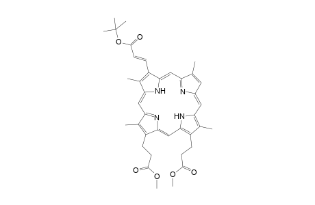 Dimethyl 3,3'-[3-{2"-(t-butoxycarbonyl)vinyl}-2,7,12,18-tetramethylporphyrin-13,17-diyl]-21H,23H-dipropionate