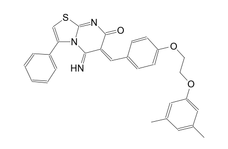 7H-thiazolo[3,2-a]pyrimidin-7-one, 6-[[4-[2-(3,5-dimethylphenoxy)ethoxy]phenyl]methylene]-5,6-dihydro-5-imino-3-phenyl-, (6Z)-