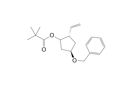 Propanoic acid 2,2-dimethyl-2-(ethenyl-4-(phenylmethoxy)cyclopentyl ester (1.alpha.,2.alpha.,4.beta)-