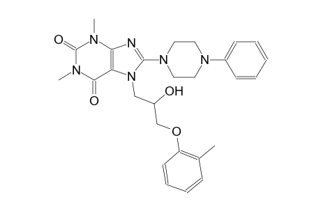 7-[2-hydroxy-3-(2-methylphenoxy)propyl]-1,3-dimethyl-8-(4-phenyl-1-piperazinyl)-3,7-dihydro-1H-purine-2,6-dione