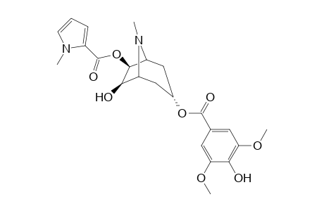 3.alpha.-(4-hydroxy-3,5-dimethoxy-benzoyloxy)-6.beta.-(1-methyl-1H-pyrrol-2-ylcarbonyloxy)-7.beta.-hydroxytropane