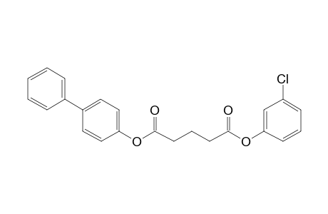 Glutaric acid, 3-chlorophenyl 4-biphenyl ester