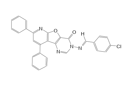 3-{[(E)-(4-chlorophenyl)methylidene]amino}-7,9-diphenylpyrido[3',2':4,5]furo[3,2-d]pyrimidin-4(3H)-one