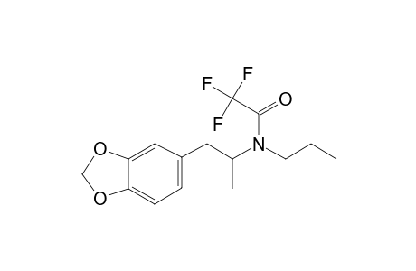 (.+/-.)-N-propyl-3,4-methylenedioxyamphetamine, N-(trifluoroacetyl)