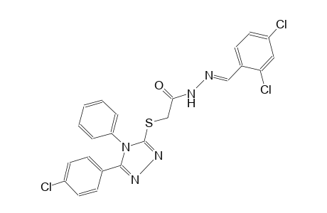 acetic acid, [[5-(4-chlorophenyl)-4-phenyl-4H-1,2,4-triazol-3-yl]thio]-, 2-[(E)-(2,4-dichlorophenyl)methylidene]hydrazide