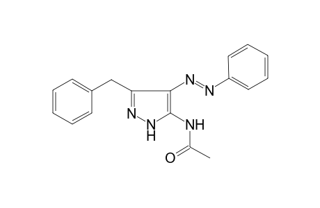 Acetamide, N-(3-benzyl-4-phenylazo-5-pyrazolyl)-
