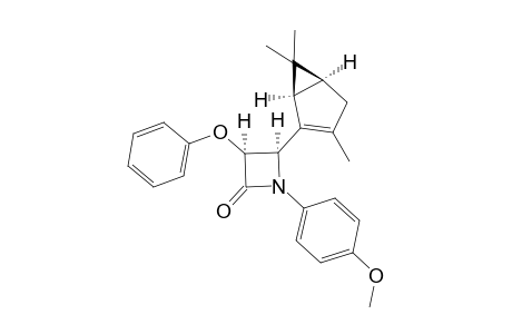 (3S,4R,1'R,5'S)-1-(p-Anisyl)-3-phenoxy-4-[3',6',6'-trimethylbicyclo[3.1.0]hex-2'-en-2'-yl]azetidin-2-one