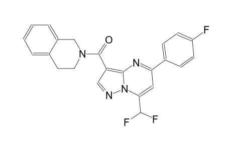 2-{[7-(difluoromethyl)-5-(4-fluorophenyl)pyrazolo[1,5-a]pyrimidin-3-yl]carbonyl}-1,2,3,4-tetrahydroisoquinoline