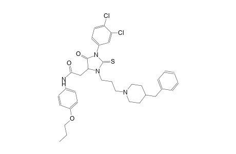 4-imidazolidineacetamide, 1-(3,4-dichlorophenyl)-5-oxo-3-[3-[4-(phenylmethyl)-1-piperidinyl]propyl]-N-(4-propoxyphenyl)-2-thioxo-