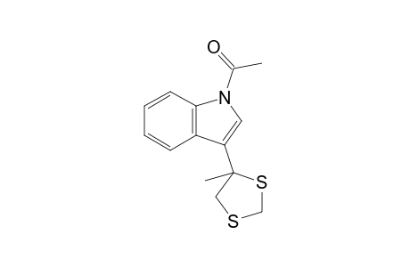 1-Acetyl-3-[.alpha.,.alpha.-ethylenedithioethyl]indole