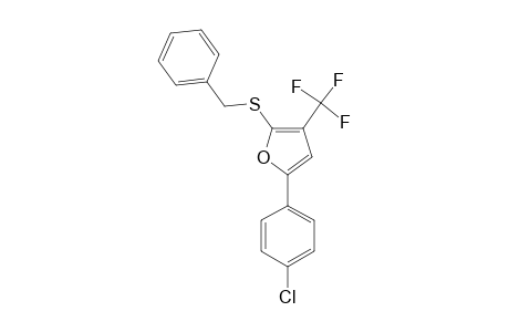 2-BENZYLMERCAPTO-5-(4-CHLOROPHENYL)-3-TRIFLUOROMETHYLFURAN