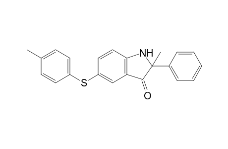 2-methyl-2-phenyl-5-(p-tolylsulfanyl)indolin-3-one