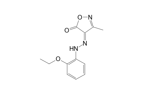 4,5-Isoxazoledione, 3-methyl-, 4-[(2-ethoxyphenyl)hydrazone]