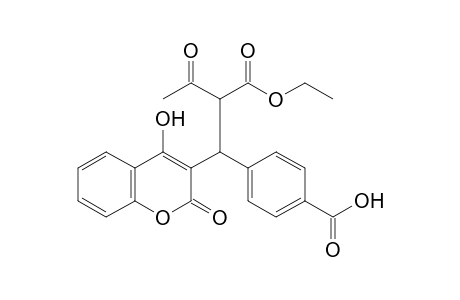4-[1-(4-Hydroxy-2-oxo-2H-chromen-3-yl)-2-(ethoxycarbonyl)-3-oxobutyl]benzoic acid