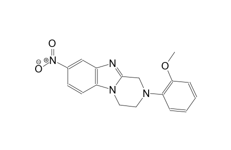 pyrazino[1,2-a]benzimidazole, 1,2,3,4-tetrahydro-2-(2-methoxyphenyl)-8-nitro-