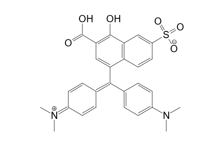 Methanaminium, N-[5-[(3-carboxy-4-hydroxy-6-sulfo-1-naphthalenyl)[4-(dimethylamino)phenyl]methylene]-2,5-cyclohexadien-1-ylidene]-N-methyl-, hydroxide, inner salt