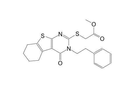 methyl {[4-oxo-3-(2-phenylethyl)-3,4,5,6,7,8-hexahydro[1]benzothieno[2,3-d]pyrimidin-2-yl]sulfanyl}acetate