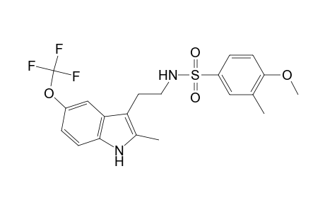 4-Methoxy-3-methyl-N-[2-[2-methyl-5-(trifluoromethyloxy)-1H-indol-3-yl]ethyl]benzenesulfonamide
