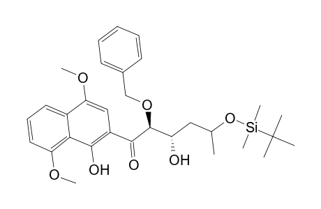 (2'R,3'R,5'R)-2-[5-(tert-Butyldimethylsilyloxy)-3-hydroxy-2-(phenylmethoxy)hexoyl]-4,8-dimethoxy-1-naphthol