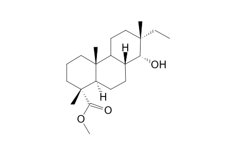 Methyl 15,16-Dihydro-14.alpha.-hydroxy-13-epi-pimaran-18-oate
