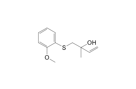 1-(2-methoxyphenyl)sulfanyl-2-methyl-but-3-en-2-ol