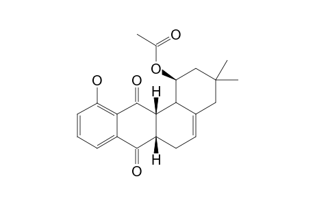 11-Hydroxy-3,3-dimethyl-7,12-dioxo-1,2,3,4,6,6a,7,12,12a,12b-decahydrobenzo[a]anthracen-1-yl acetate