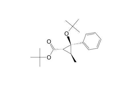 Cyclopropanecarboxylic acid, 2-(1,1-dimethylethoxy)-3-methyl-2-phenyl-, 1,1-dimethylethyl ester, (1.alpha.,2.alpha.,3.beta.)-