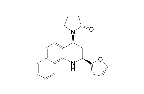 (2S*,4S*)-1,2,3,4-Tetrahydro-2-(2'-furyl)-4-(N-pyrrolidine-2-one)benzo[h]quinoline