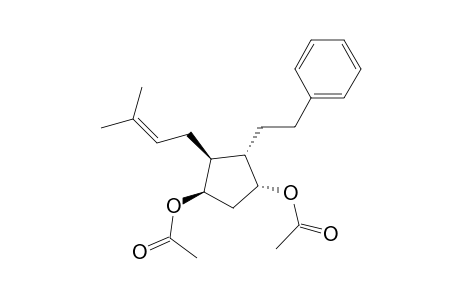 1,3-Cyclopentanediol, 4-(3-methyl-2-butenyl)-5-(2-phenylethyl)-, diacetate, (1.alpha.,3.beta.,4.beta.,5.alpha.)-