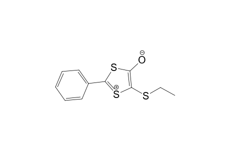 5-(ethylthio)-2-phenyl-1,3-dithiolylium-4-olate